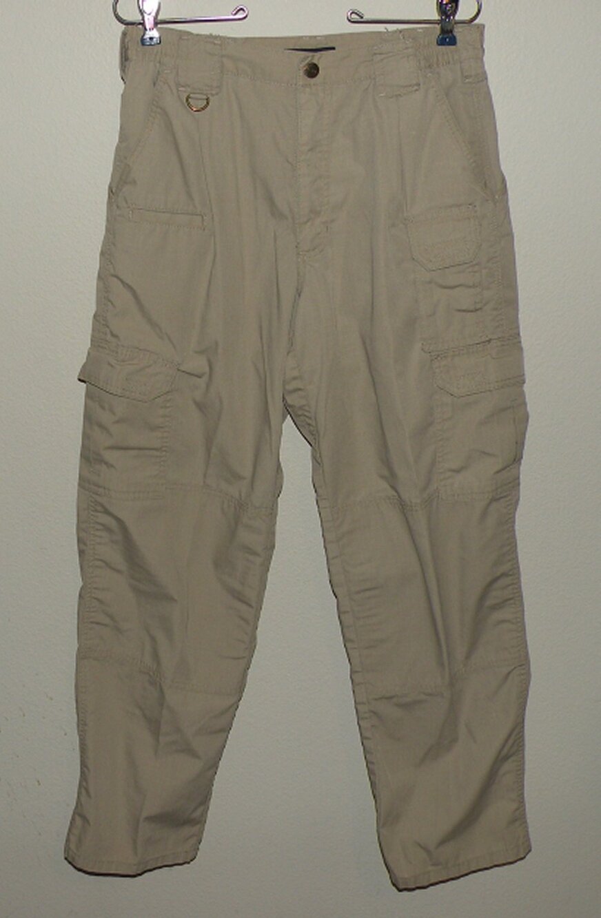 5.11 Tactical Series Men's Light Canvas Cargo Pants 32 x 31 Beige